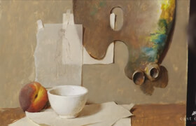 Eastoaksstudio - Peach & Palette Still Life Painting with Alex J. Venezia