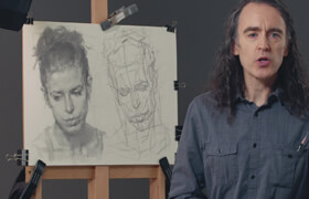 Domestika - Graphite Drawing Techniques for Planar Portraiture - Dan Thompson