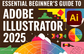 Essential Beginner's Guide to Adobe Illustrator 2025 (Color)