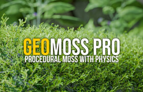 Geomoss Pro - Blender 物理苔藓插件