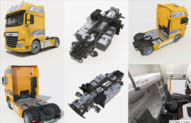 Turbosquid - Truck DAF XF model