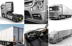 Turbosquid - Truck Mercedes Actros StreamSpase