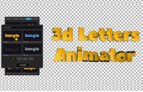 3D Letters Animator