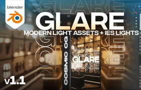 Glare - Modern Light Asset + IES Light