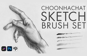 Choonhachat SKETCH - ProcreatePhotoshopCS Paint Pencil Brush Set