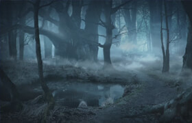 Udemy - Create a Misty Forest Matte Painting in Photoshop