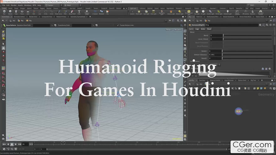 Udemy - Humanoid Rigging For Games Using Houdini And KineFX